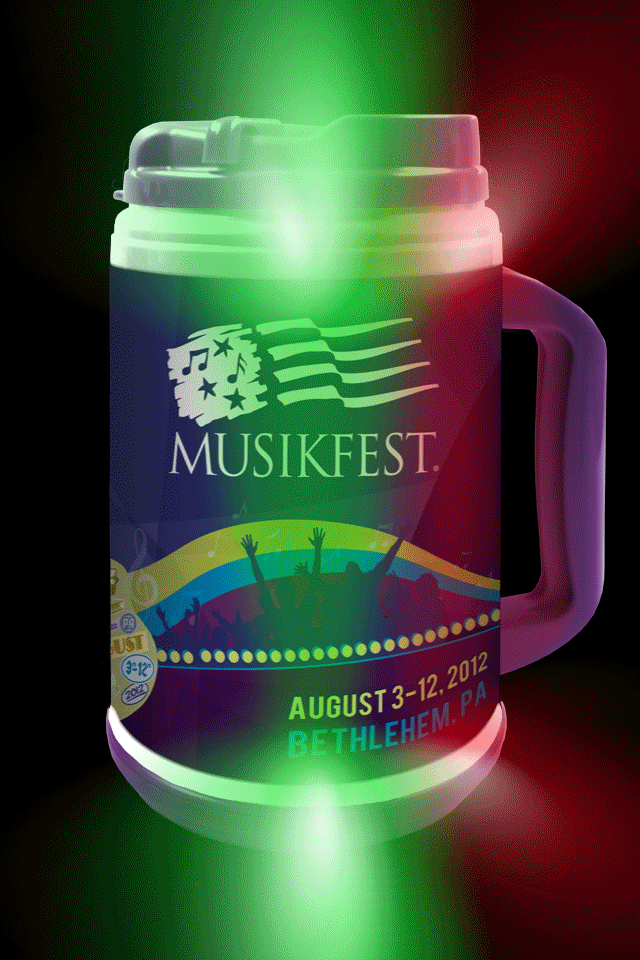 Musikfest "flashing mug" animation