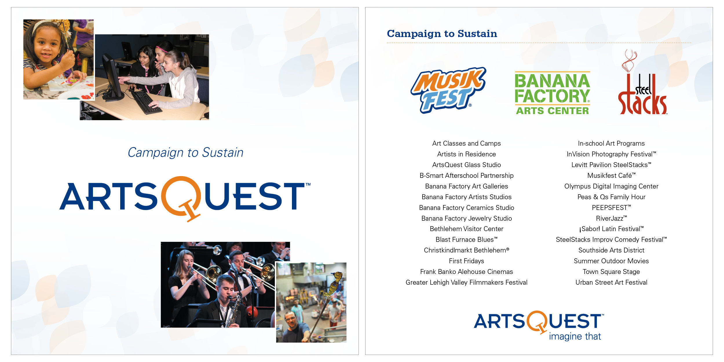 (left) cover; (right) overview panel