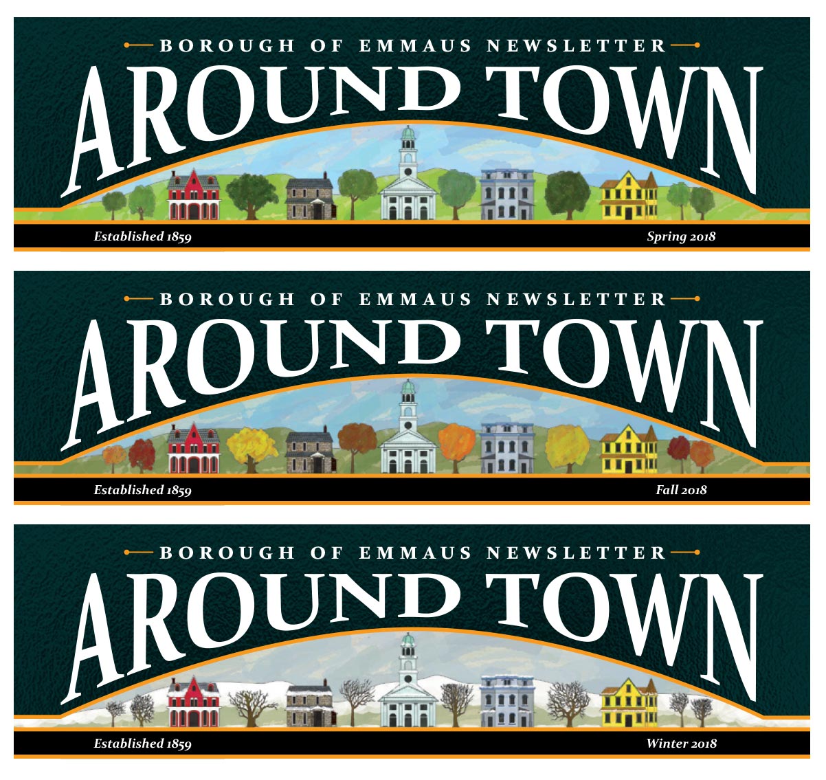 Seasonal variations of the townscape