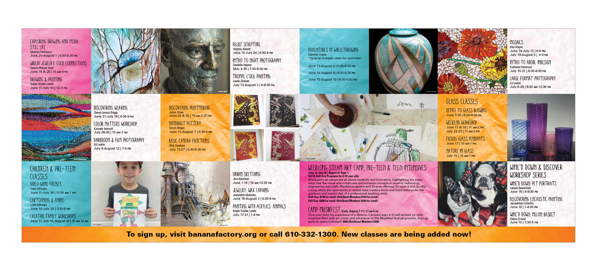 Get Creative - summer brochure - inside spread