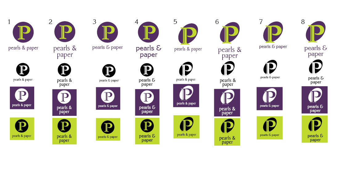 Refined logo concepts and color variations