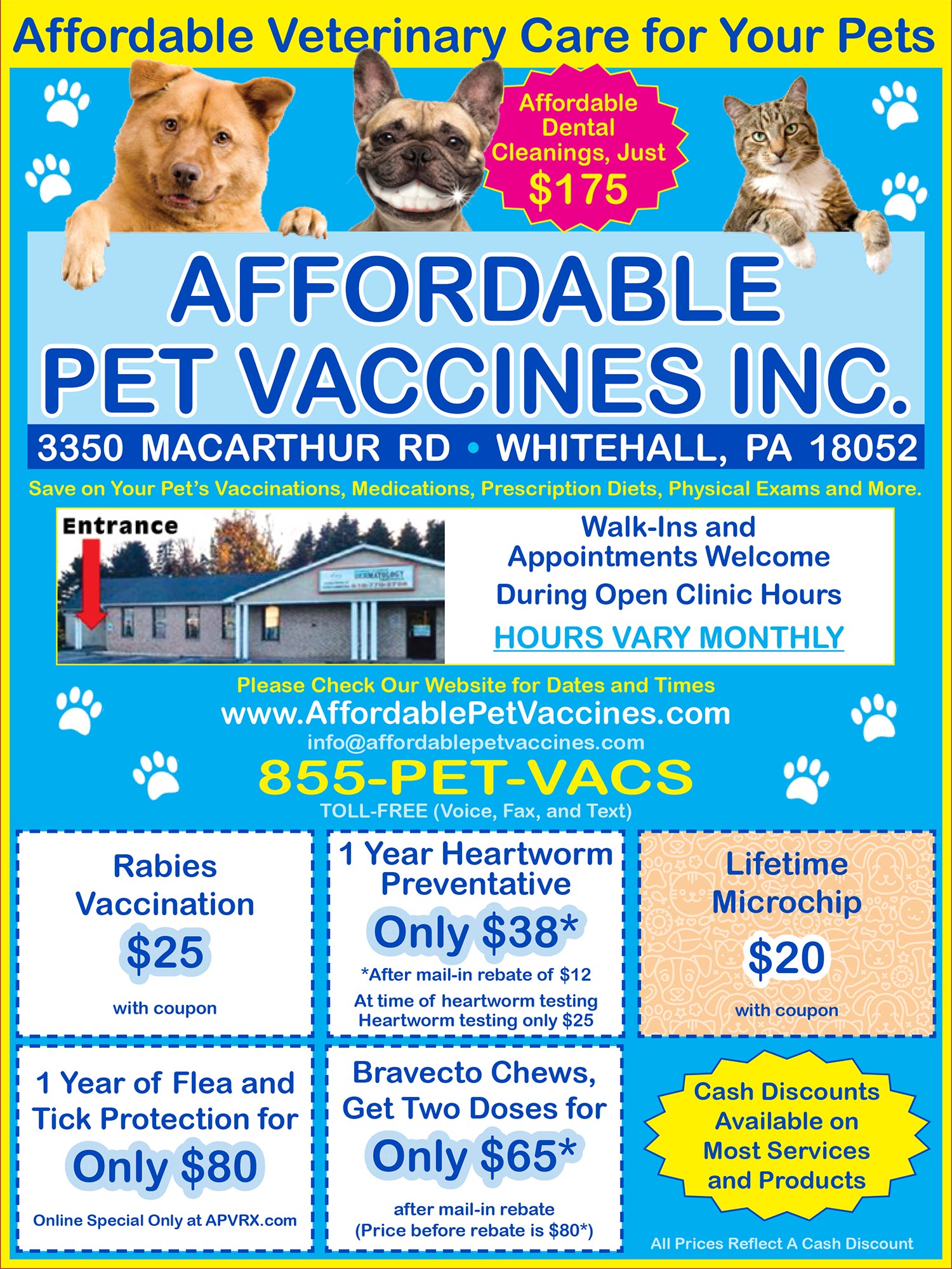 Client ad for municipal newsletter