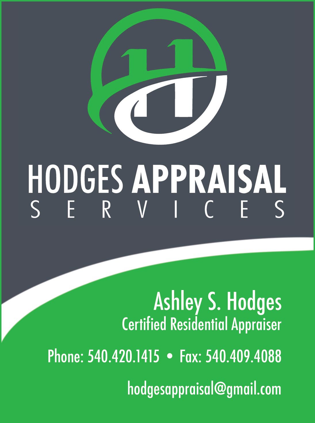 Client ad for realty magazine